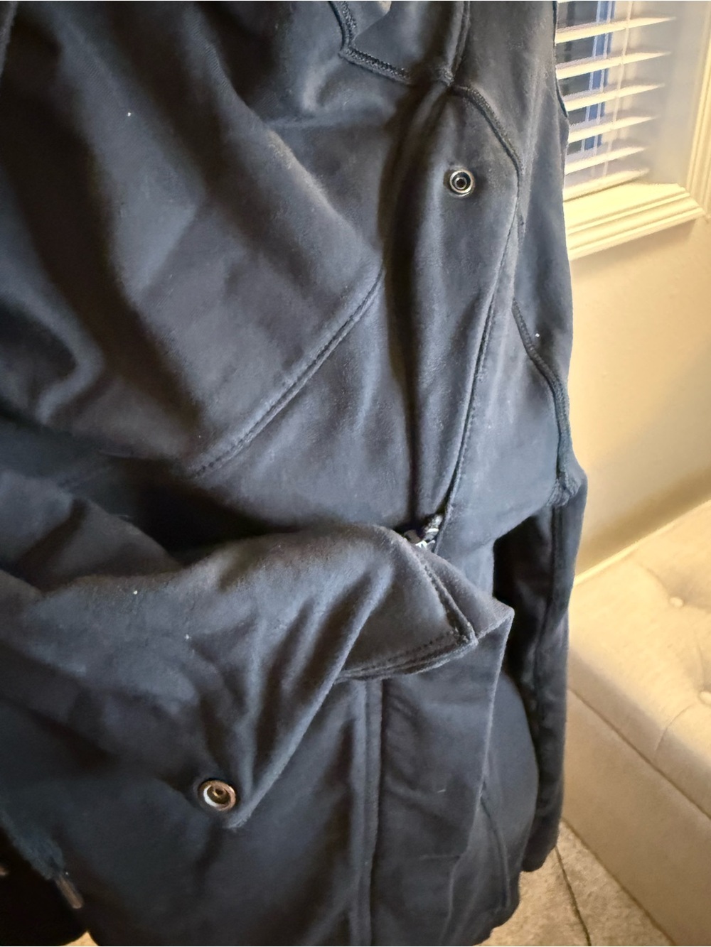 lululemon athletica Black Asymmetrical Hooded Pullover - Picture 5 of 9